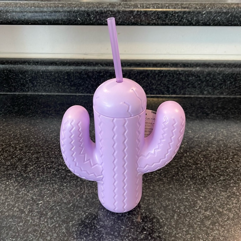 Cactus Cup with Straw